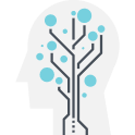 Illustration of a person's mental neural network